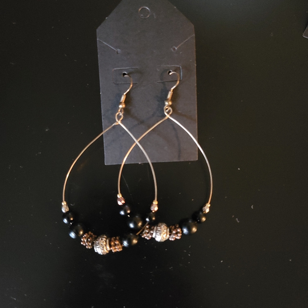 Gold Tear Drop Earrings